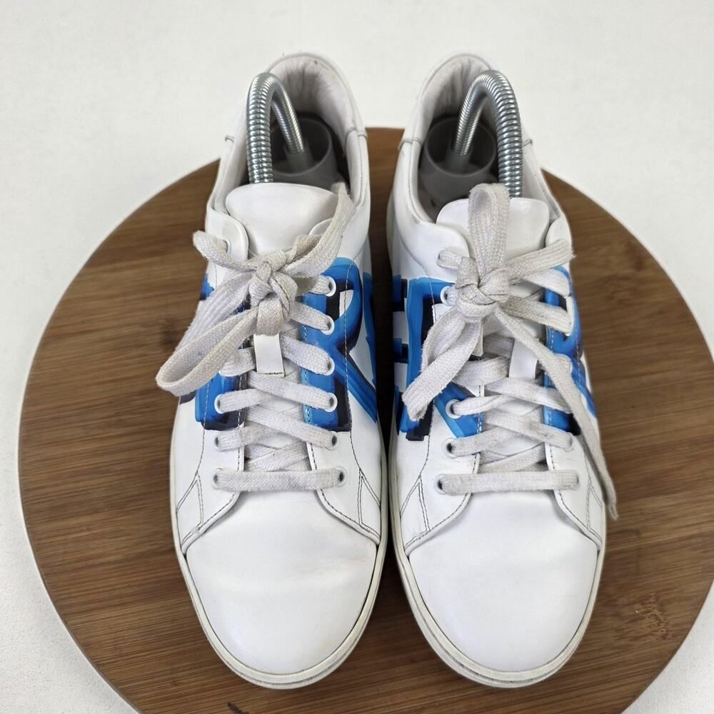 Burberry Shoes Womens Size 38.5 Leather Low Top Made in Italy Sneakers - Picture 7 of 16